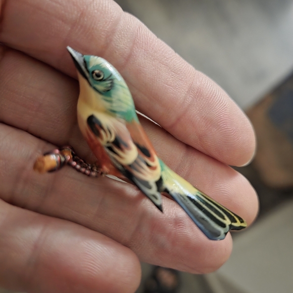 Jewelry - Takahashi Warbler Bird Pin WW2 RARE